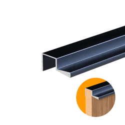 Perfil Pux Preto Dmt 4023 - 3 Metros