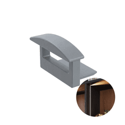 Ponteira Cromo Acetinado Para Perfiled Pe-460 - 10 Peças