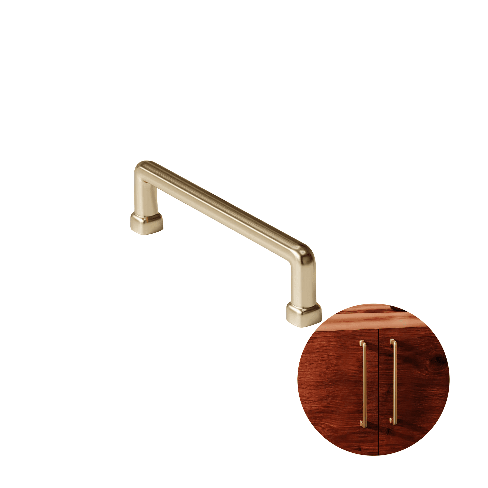 Puxador Norbello Dourado Fosco 96 Mm Il1740