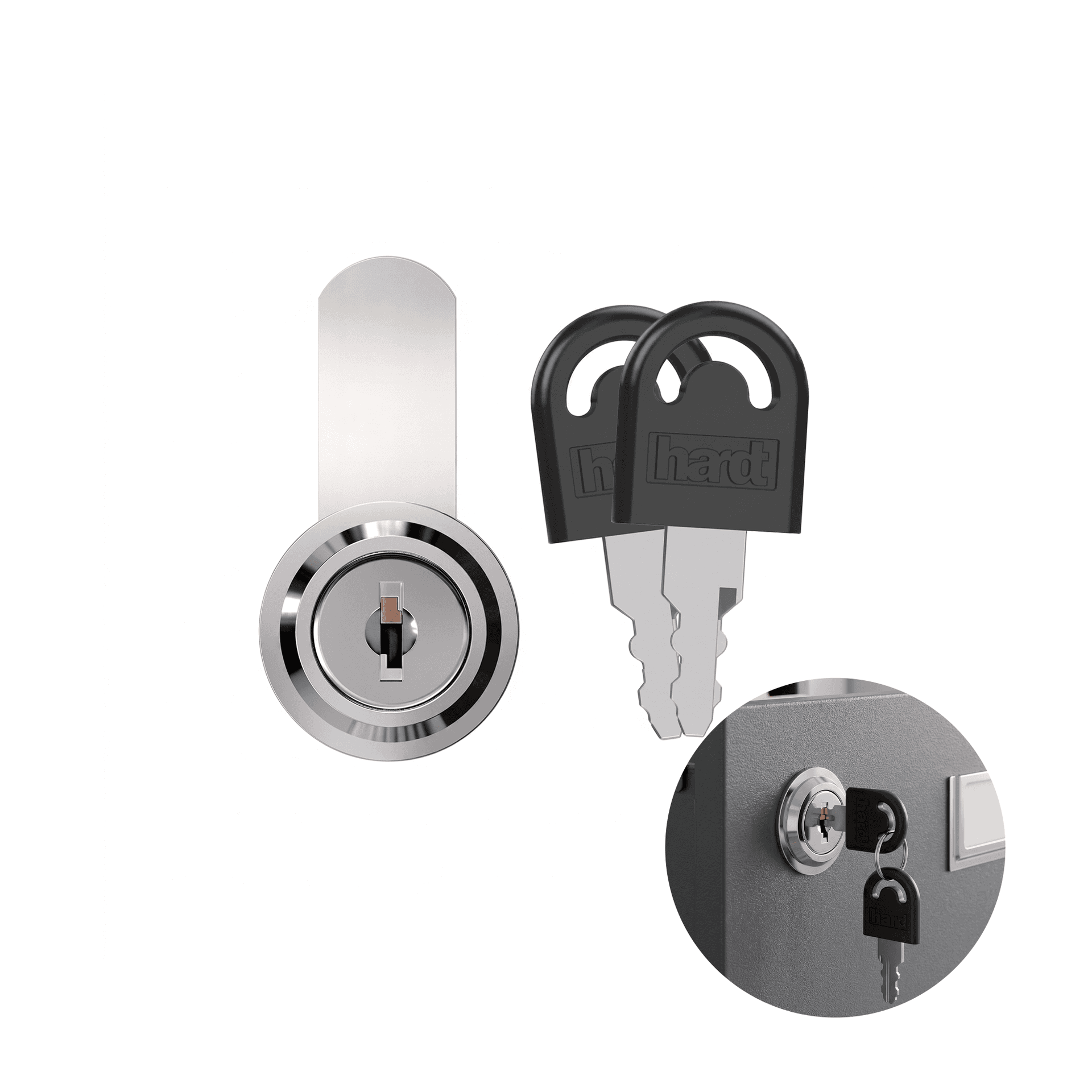 Fechadura Para Arquivo Com Segredo Único Com Ligueta 49mm Curva