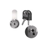 Fechadura Retrátil Para Arquivo Com Lingueta Curva 49mm