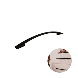 Puxador Arco Sonico Preto Il2092 Furação 224mm