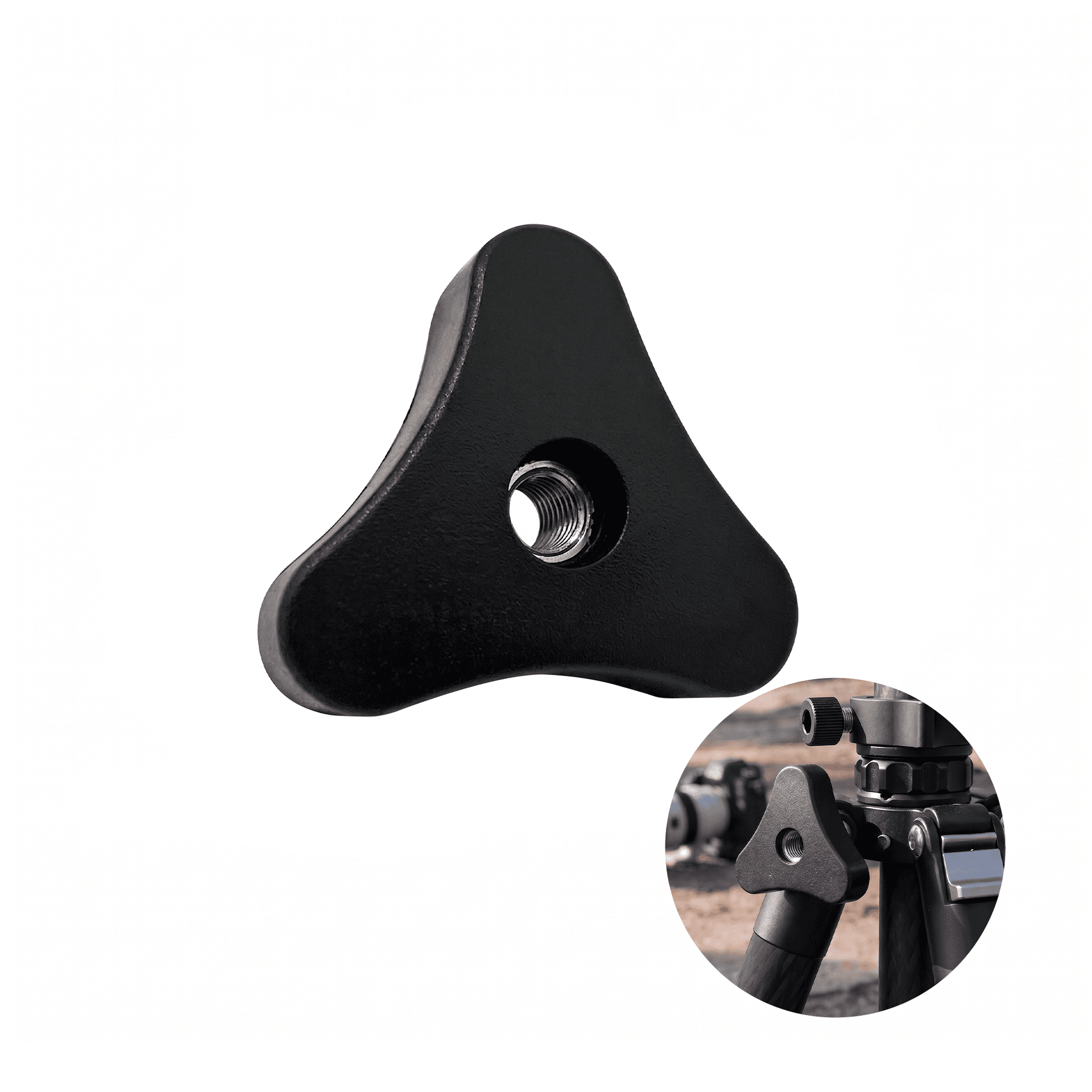 Manipulo 43mm Porca 1/4 Preto Resistente