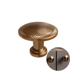 Puxador Ponto 30mm Bronze Escovado Ales 119