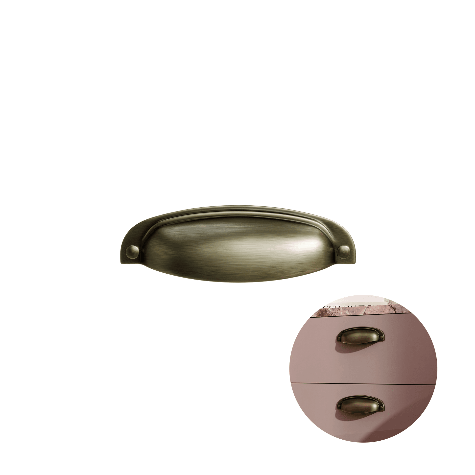 Puxador Concha Antique 96mm Vivaro115