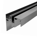 Trilho Inferior Anodizado Para O Sistema Ss200 Rm006 Rometal
